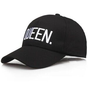 Queen. Baseball Cap Black, White Letters, Hip Hop,‎ Stylish, Party, Photo, Queen